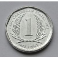 Восточные Карибы, 1 цент 2011 г.