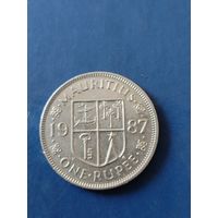 Маврикий 1 рупия 1987