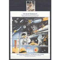 Исследование космоса. Палау. 1989. 1 марка и 1 малый лист. Michel N 282-307 (24,0 е)