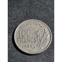 Франция 100 франков 1955 без отметки монетного двора