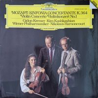 Mozart, Gidon Kremer, Kim Kashkashian, Wiener Philharmoniker, Nikolaus Harnoncourt – Sinfonia Concertante K. 364 / Violin Concerto No. 1