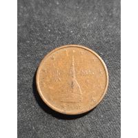 Италия 2 евроцента 2005