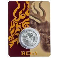 Казахстан 100 тенге Олень Бугы (BUGY) 2020. Культовые животные UNC в блистере