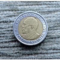Werty71 Кения 5 шиллингов 2010 Биметалл
