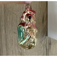 Елочная игрушка Петушок Золотой гребешок СССР К.18