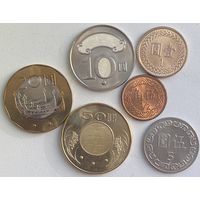 Тайвань 1/2, 1, 5, 10, 20, 50 долларов 1981 - 2023 гг. Набор 6 монет