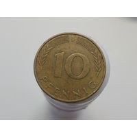 10 пфеннигов Германия ФРГ 1989 год  буква D лот 43