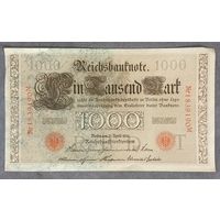 Банкнота 10000 марок 1910 год. Красная печать. Германская империя.