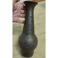 Ваза Олимпиада СССР внутри фиолетовое стекло