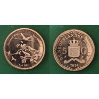 Нидерландские Антильские острова 5 гульденов, 2024 Прощание с Антильским Гульденом