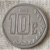 Мексика. 10 центаво 1999 года.