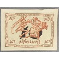 Нотгельд 10 пфеннигов 1921 год. Арнштадт. Веймарская республика