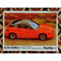 Вкладыш Turbo (Турбо) 3 серия (121-190, Black), номер 121, Alfa Romeo SZ. Возможен небольшой торг.