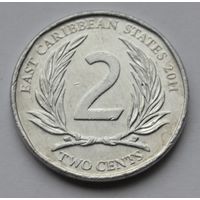 Восточные Карибы, 2 цента 2011 г.