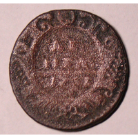 Денга 1771 , некаталожная чеканка , сломан  скипетр