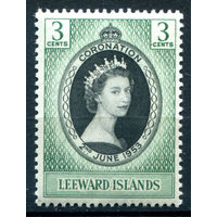 Британские колонии - Подветренные острова - 1953г. - коронация королевы Елизаветы II - 1 марка - полная серия, MNH [Mi 116]. #2-Bc-44-A-1