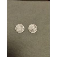 Гроши 1611 и 1614 годов кладовые в штемпеле, с рубля