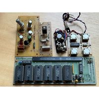 Платы с радиодеталями (прошлый век)