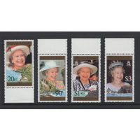 Питкэрн Острова /Pitcairn Islands 1996** 70 летие Королевы Елизаветы II   #475-478