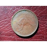 1 пенни 1951 г. Австралия.