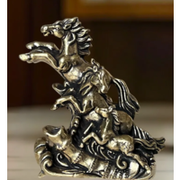 Статуэтка миниатюра Лошади Латунь