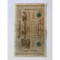 1000 марок Германской империи литера G