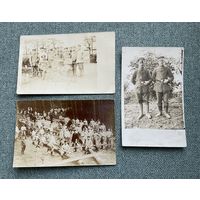 Фотооткрытки 1 Мировая война / Немецкие офицеры и солдаты на отдыхе и на позициях / Feldpost 09.08.1918 / подписана Buzan (Rumanien)