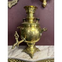 Самовар эгоист, латунь, Россия, много лотов с рубля
