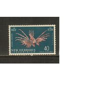 Новые Гибриды(Великобритания)-1965 (Мих.214) , ** , Морская фауна, Рыбы