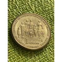Австралия 1 доллар 2009 г. ( 100 лет выплаты пенсий в странах Содружества )