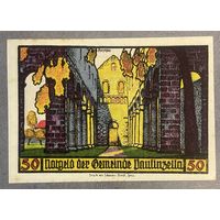 Нотгельд 50 пфеннигов 1922 год. Паулинцелла. Веймарская республика.