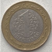 Турция 1 лира 2014 г.