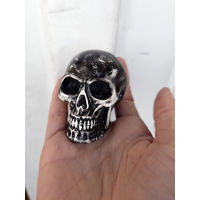 Лот С 1 РУБЛЯ! много лотов! Черепок фигурка сувенир небольшой (ЧЕРНЫЙ)