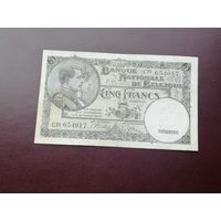 Бельгия 5 франков  1938