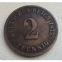 Германия 2 пфеннига, 1875 C  4-4-21