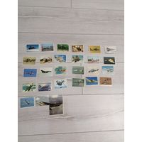 Наклейки Карточки Боевые самолёты, торги с Рубля