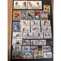 Лот иностранных марок спорт