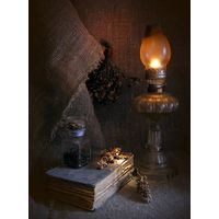 Керосиновая лампа стеклозавода "ОКТЯБРЬ" (БССР)