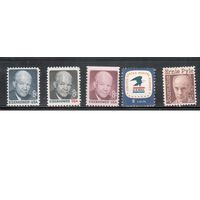 США-1970-1971, (Мих.1006-1043),  ** / * ,  Стандарт, Личности (полная серия)