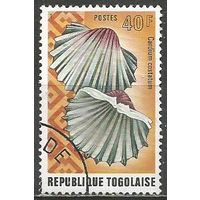 Республика Того. Ракушка ребристая сердцевидка. 1974г. Mi#1054.