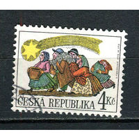 Чешская Республика - 1998 - Рождество 4Кс - [Mi.197] - 1 марка. Гашеная.  (LOT HB41)-T10P39