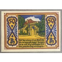 Нотгельд 50 пфеннигов 1922 год. Оснабрюк. Веймарская республика.