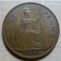 1 пенни 1966 Великобритания