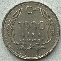 Турция 1000 лир 1990 г.