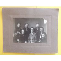 Фото большое "Семья", 1920-е гг., Минск (без паспарту 11*15 см)