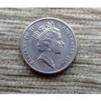 Werty71 Австралия 10 центов 1992 средний портрет королевы