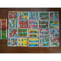 Вкладыши от жвачки Tipi Tip 12 серия полная коллекция 100шт!!