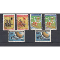 Космос. Гвинея. 1965. 6 марок с надпечатками. Michel N 523-530 (7,1 е)