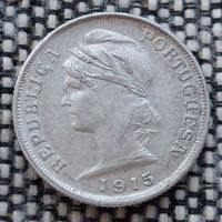 Португалия 10 сентавос 1915 года, UNC. Серебро! Сторгуй за свою цену, предложи обмен! Y35-3