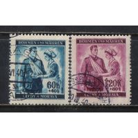 Германия Богемия и Моравия Протекторат 1940 Красный крест Полная #53-4